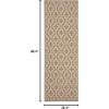 Martha Stewart x SAFAVIEH Outdoor Area Rug Collection – 5’3″ x 7’7″, Blue & Beige, Weather Resistant & Washable, Ideal for Patio, Backyard, Mudroom, Deck, Dining Space (MSR4274-243)(Brown/Beige)