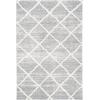 Martha Stewart x SAFAVIEH Shag Rug Collection – 4′ x 6′, White & Light Grey, Non-Shedding & Easy Cleaning, Ultra Plush Thick Pile, Ideal for Living Room, Foyer, Bedroom, Accent Space (MSR0720A)(White/Light Grey)