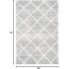 Martha Stewart x SAFAVIEH Shag Rug Collection – 4′ x 6′, White & Light Grey, Non-Shedding & Easy Cleaning, Ultra Plush Thick Pile, Ideal for Living Room, Foyer, Bedroom, Accent Space (MSR0720A)(White/Light Grey)