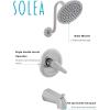 SAFAVIEH BRC3340C Solea Collection Summit Bathroom Combination Bathtub Faucet and Shower Head Set, Chrome
