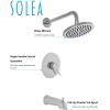 SAFAVIEH BRC3341C Solea Collection Evoke Bathroom Combination Bathtub Faucet and Shower Head Set, Chrome