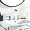 SAFAVIEH BRF1053C Solea Collection Placid Bathroom Faucet, Chrome