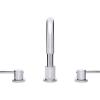 SAFAVIEH BRF1061C Solea Collection Poised Dual Handle 9 Inch Chrome Bathroom Vessel Faucet