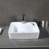 SAFAVIEH BSK5400A Solea Collection Fen Bathroom Basin Sink, White