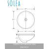 SAFAVIEH BSK5404A Solea Collection Nerida Bathroom Basin Sink, White