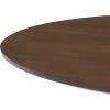 SAFAVIEH Couture Collection – Carolee Black 46-Inch Round Dining Table, Farmhouse Dining Table for Kitchen or Dining Room, Seats Up to 4 (SFV2134B)(Walnut)