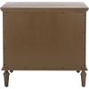 SAFAVIEH Couture Collection – Lisabet Light Oak 3-Drawer Wood Nightstand, Fully Assembled Bedroom Storage with Metal Drawer Glides (SFV7705D)(Brown)