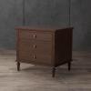 SAFAVIEH Couture Collection – Lisabet Light Oak 3-Drawer Wood Nightstand, Fully Assembled Bedroom Storage with Metal Drawer Glides (SFV7705D)(Brown)