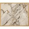 SAFAVIEH Couture Collection – Shayrina Walnut & Dark Brown Marble Accent Table, Sculptural Wood Base Side Table (SFV9765B)(Natural/White)