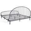 SAFAVIEH Couture Collection – Sheeran Black Metal King Spindle Bed, Modern Farmhouse Bedroom Frame (SFV9561A-K)(Black)