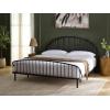 SAFAVIEH Couture Collection – Sheeran Black Metal King Spindle Bed, Modern Farmhouse Bedroom Frame (SFV9561A-K)(Black)