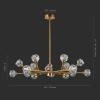 SAFAVIEH Couture Collection Breyer Sputnik Gold Crystal Adjustable Chandelier(Gold)