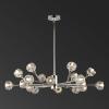 SAFAVIEH Couture Collection Breyer Sputnik Gold Crystal Adjustable Chandelier(Nickle)