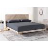 SAFAVIEH Couture Collection Cora Rose White Wash Solid Wood Herringbone Queen Size Bed(White Wash)