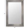 SAFAVIEH Couture Collection Francesca Silver Medium 36″ x 54-inch Rectangle Mirror