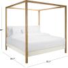 SAFAVIEH Couture Collection Graciella King Size Canopy Bed