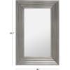 SAFAVIEH Couture Collection Kerry Silver Large 36″ x 54-inch Rectangle Wall Mirror