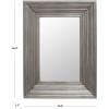 SAFAVIEH Couture Collection Kerry Silver Small 30″ x 40-inch Rectangle Wall Mirror