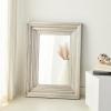 SAFAVIEH Couture Collection Kerry Silver Small 30″ x 40-inch Rectangle Wall Mirror