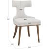 SAFAVIEH Couture Collection Krisalyn Mid-Century Modern Taupe Linen Dining Chair (Fully Assembled)