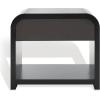 SAFAVIEH Couture Collection Liabella Black/Gold 1-Drawer Curved Nightstand (Fully Assembled)(Black/Gold)