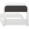 SAFAVIEH Couture Collection Liabella Black/Gold 1-Drawer Curved Nightstand (Fully Assembled)(White/Gold)