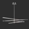 SAFAVIEH Couture Collection Oswalt Nickel Metal LED Adjustable Hanging Chandelier Light Fixture