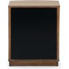 SAFAVIEH Couture Collection Shelbie Black 3-Drawer Reeded Nightstand, Fully Assembled Bedside Accent Table(Medium Oak/Black)