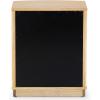 SAFAVIEH Couture Collection Shelbie Black 3-Drawer Reeded Nightstand, Fully Assembled Bedside Accent Table(Oak/Black)