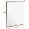 SAFAVIEH Couture Collection Trish Brass 36 x 48-inch Rectangle Metal Accent Mirror