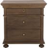 SAFAVIEH Couture Home Collection Allisyn Brown 3-Drawer Wood Nightstand Table (Fully Assembled)(Brown)