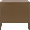 SAFAVIEH Couture Home Collection Ariella Light Grey 3-Drawer Wood Nightstand Table (Fully Assembled)(Brown)