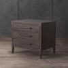 SAFAVIEH Couture Home Collection Ariella Light Grey 3-Drawer Wood Nightstand Table (Fully Assembled)(Light Brown)