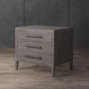 SAFAVIEH Couture Home Collection Ariella Light Grey 3-Drawer Wood Nightstand Table (Fully Assembled)(Light Grey)