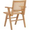 SAFAVIEH Couture Home Collection Hattie Walnut/Natural French Cane Living Room Dining Arm Chair (Set of 2) SFV4115D-SET2(Natural)