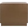 SAFAVIEH Couture Home Collection Steve Light Brown 2-Drawer Wood Nightstand Table (Fully Assembled)(Brown)