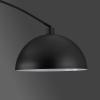 SAFAVIEH Couture Lighting Collection – Rosabellina Black & Grey 80-Inch Dimmable Marble Floor Lamp, Modern Arched Metal Shade, LED Bulb Included (CTL1105B)