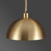 SAFAVIEH Couture Lighting Collection – Rosabellina Gold & White 68-Inch Dimmable Marble Floor Lamp, Modern Arched Metal Shade, LED Bulb Included (CTL1104A)