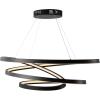 SAFAVIEH Couture Lighting Collection Brianne Modern White Infinity LED Chandelier(Black)