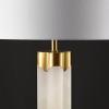 SAFAVIEH Couture Lighting Collection Chavez Alabaster/Gold 28-inch Bedroom Living Room Home Office Desk Nightstand Table Lamp (LED Bulb Included)(White/Gold)