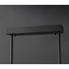 SAFAVIEH Couture Lighting Collection Evaria Black Acrylic Tube Adjustable Hanging Light Fixture Linear Chandelier(Black)