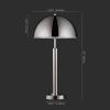 SAFAVIEH Couture Lighting Collection Harvey Modern Metal Dome Nickel 26-inch Bedroom Living Room Home Office Desk Nightstand Table Lamp (LED Bulb Included)(Nickle)