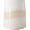 SAFAVIEH Couture Lighting Collection Jennarose Off-White/White Jade Stone 20-inch Dimmable Table Lamp for Bedroom Living Room Home Office Desk Nightstand (LED Bulb Included)