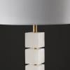 SAFAVIEH Couture Lighting Collection Johnny Alabaster/Gold 30-inch Bedroom Living Room Home Office Desk Nightstand Table Lamp (LED Bulb Included)