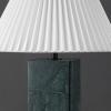 SAFAVIEH Couture Lighting Collection Mackenzie Light Brown/Black Marble Square 25-inch Table Lamp for Bedroom Living Room Home Office Desk Nightstand (LED Bulb Included)(Dark Green/White)