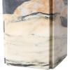 SAFAVIEH Couture Lighting Collection Mackenzie Light Brown/Black Marble Square 25-inch Table Lamp for Bedroom Living Room Home Office Desk Nightstand (LED Bulb Included)(Light Brown/Black)