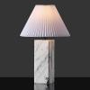 SAFAVIEH Couture Lighting Collection Mackenzie Light Brown/Black Marble Square 25-inch Table Lamp for Bedroom Living Room Home Office Desk Nightstand (LED Bulb Included)(White/Black)