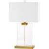 SAFAVIEH Couture Lighting Collection Maddock Crystal 26-inch Bedroom Living Room Home Office Desk Nightstand Table Lamp (LED Bulb Included)