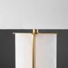 SAFAVIEH Couture Lighting Collection Natalee Gold/White Marble 31-inch Table Lamp (LED Bulbs Included)(Gold/White)