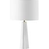 SAFAVIEH Couture Lighting Collection Ophelie White 25-inch Table Lamp for Bedroom Living Room Home Office Desk Nightstand (LED Bulb Included)